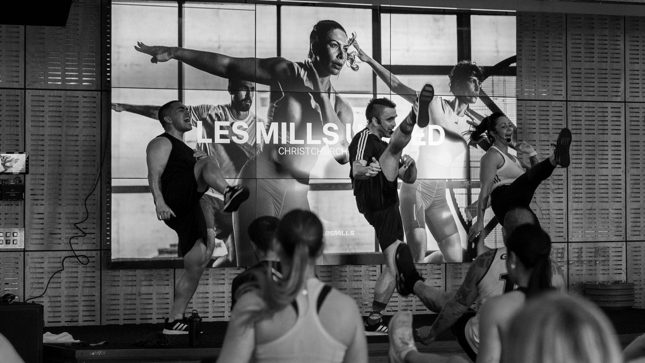 Les Mills gym christchurch people exercising